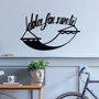 Wallity Dolce Far Niente 5 - Escultura de pared de metal negra